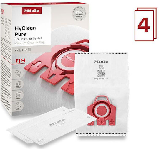 Miele Fjm Hyclean Торби за прахосмукачка 5бр Съвместима с прахосмукачка Miele