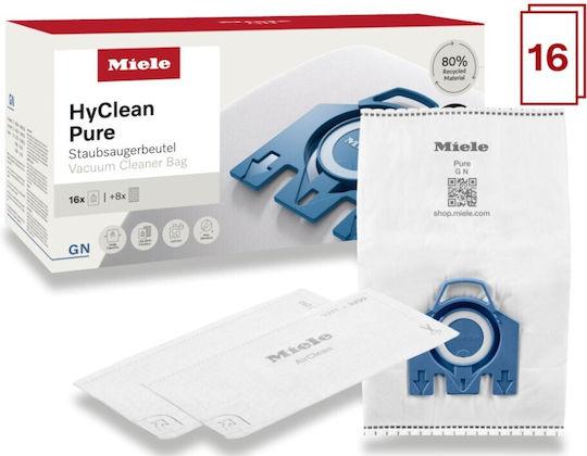 Miele Hyclean 3d Staubsaugerbeutel 16Stück Kompatibel mit Staubsauger Miele
