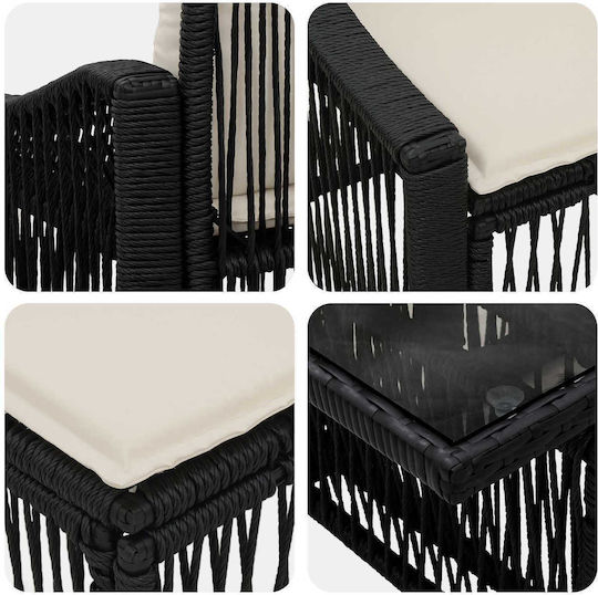 Set Camera De Zi Pentru Exterior 13 Piese Vidaxl Cu Perne
