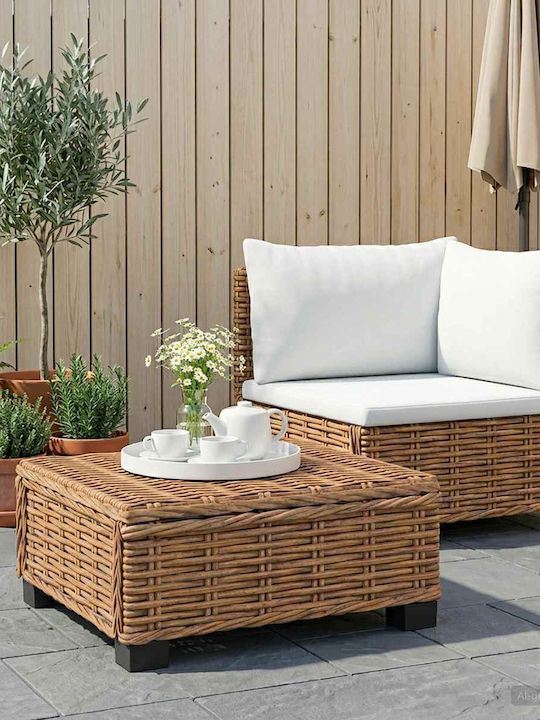 Outdoor Corner Rattan Sofa With Cushions 67x60x30cm