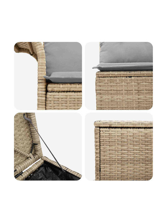 Γωνιακός Καναπές Εξωτερικού Χώρου Rattan