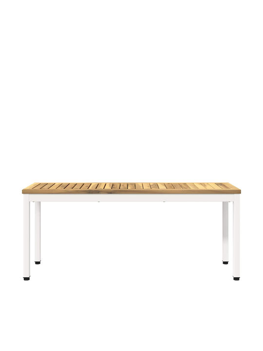 Outdoor Wooden Bench 108.5x35x45cm