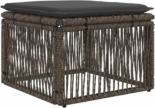 Set Cameră De Zi Exterior 7 Piese Gri Cu Perne