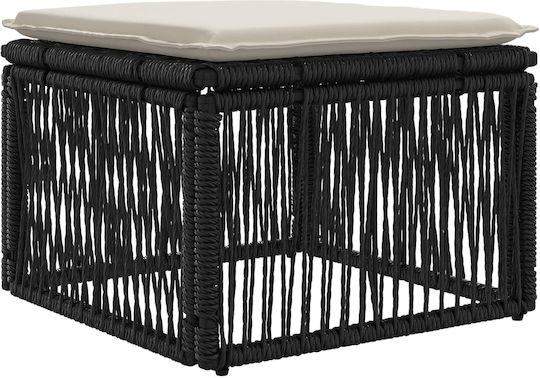 Garten- und Outdoor-Möbelsets Wohnzimmer Typsatz 11 Stück Schwarz mit Kissen