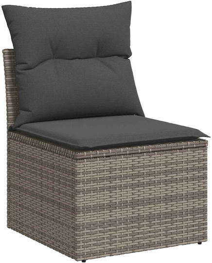 vidaXL Garden & Outdoor Furniture Sets Living Room Set Pieces 6 Grey and Dark Grey with Pillows