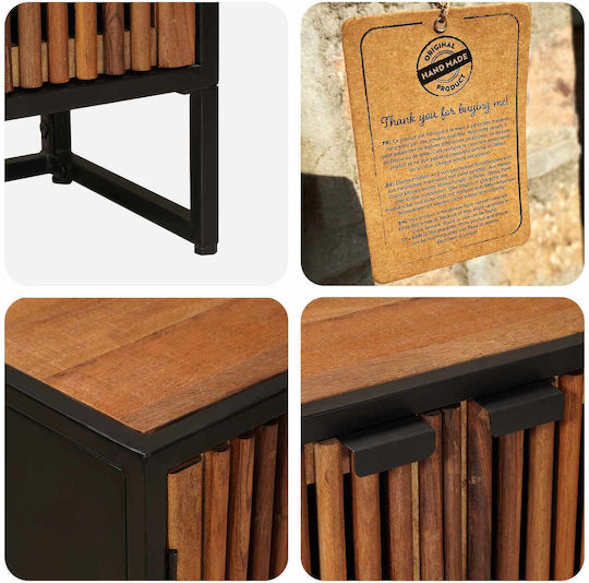 Wooden Sideboard Braun 53x30x70cm
