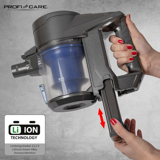 ProfiCare PC-BS 3036 A Rechargeable 2 in 1 Stick & Handheld Vacuum 22.2V Blue