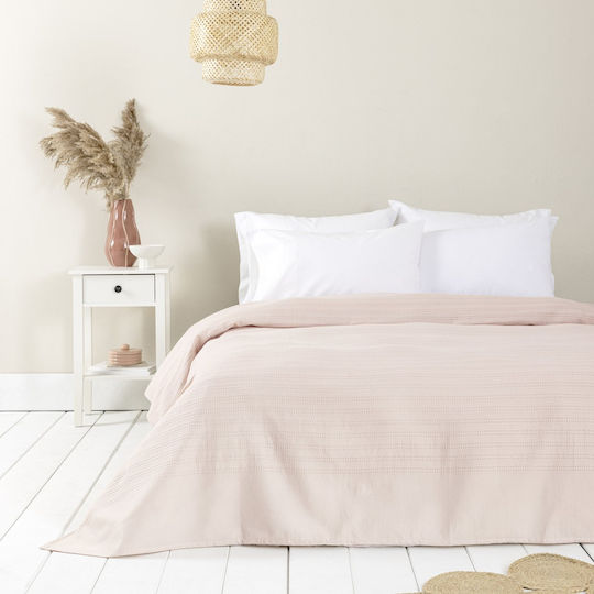 Nima Piqué Decke Übergröße 240x260cm Dune Rosa Pink