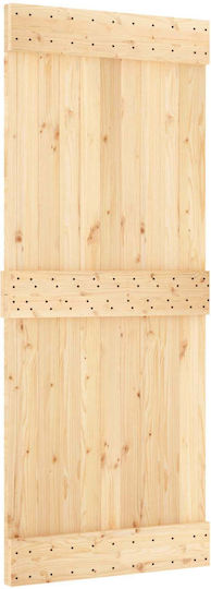 Vidaxl Ușă Glisantă Negru Natural 85 X 210 Cm