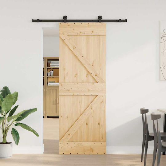 Πόρτα Εσωτερική Συρόμενη Laminate 344521 Ύψους 210cm