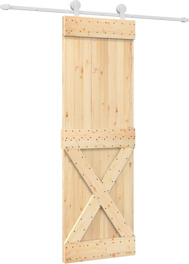 vidaxl Schiebetür Natürliches Weiß 70 x 210 cm