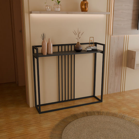 Convida Metal Console Table Gray L100xW25xH90cm