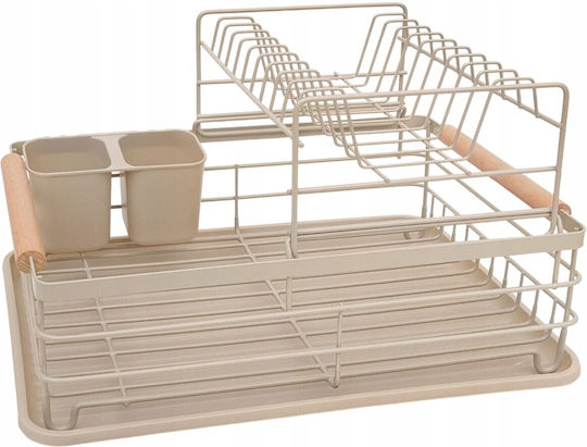 KING Hoff Metallisches Beige Spülbeckenablauf 43x32x27cm