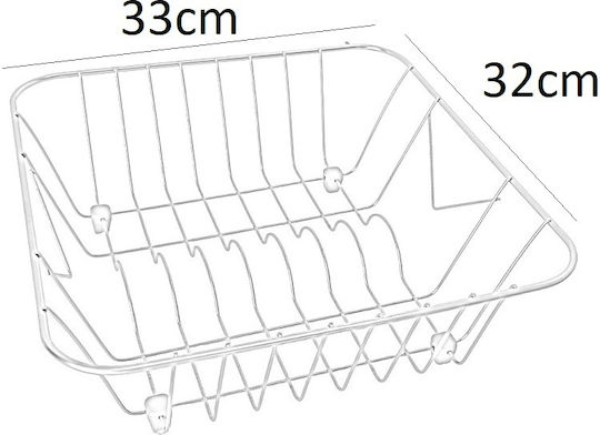 Sanitec No 10 Στραγγιστήρι Γούρνας Inox Ασημί 40x32cm