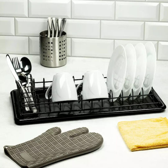 KING Hoff Metallic Black Sink Strainer 50.5x24.5x9.5cm
