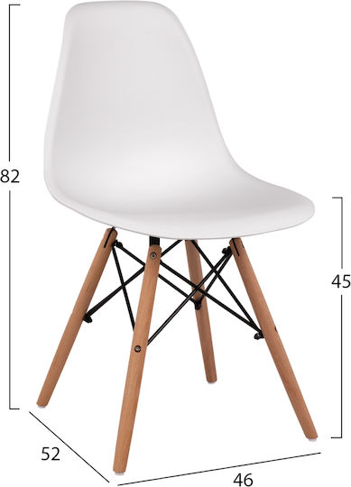 Трапезна Маса За Кухня Paloma с 2 Стола 70x70см