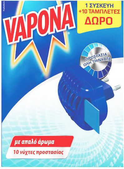 Vapona Fik Tablet Device for Mosquitoes 10 tabs
