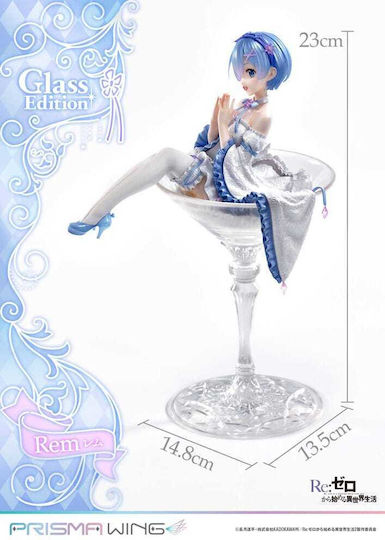 Re: Zero Starting Life In Another World Prisma Wing PVC Статуя 1/7 Rem Glass Edition 23 см