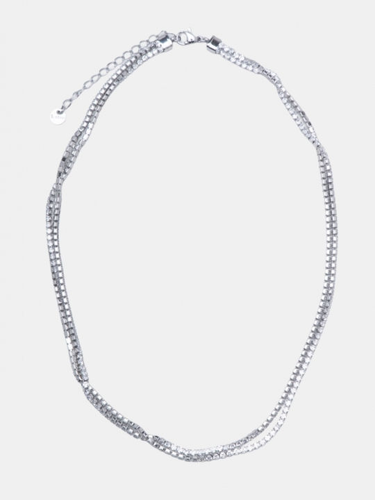 Halskette Strass 4966211-Silber