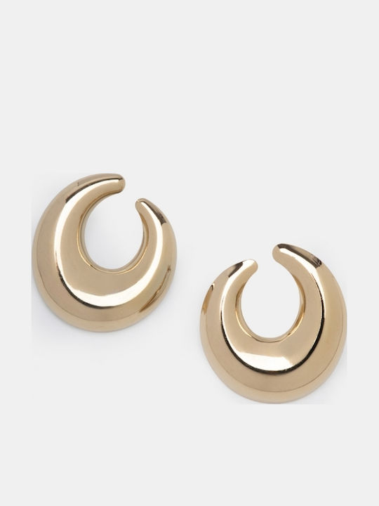 Ohrringe Ohrhänger Halbmondform 4963409-Gold
