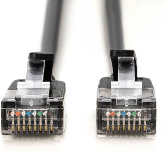 Digitus F/FTP Cat.6a (Gigabit) Мрежов Кабел Ethernet 1м Черен 10 Бройки