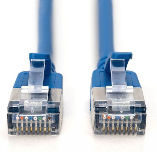Digitus Директно Свързване На Мед Cat.6a (Gigabit) Мрежов Кабел Ethernet 1.5м Син 10 Бройки