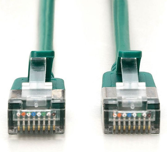Digitus F/FTP Cat.6a (Gigabit) Мрежов Кабел Ethernet 0.5м Зелен 10 Бройки