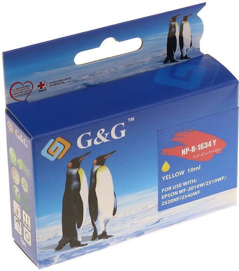 G&G Συμβατό Μελάνι Εκτυπωτή InkJet Epson C13t16344012 450 Σελίδων 10ml Κίτρινο 1τμχ