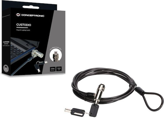 Conceptronic Nbt Κλειδαριά Φορητού Υπολογιστή Συνδυασμό Nano-lock-slot 1.80m