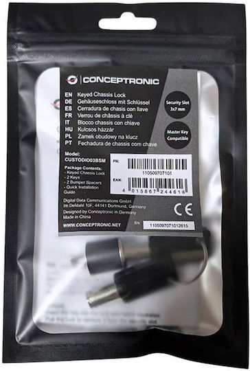 Conceptronic Notebook Zahlenschloss Chassis Standard Custodio03bsm