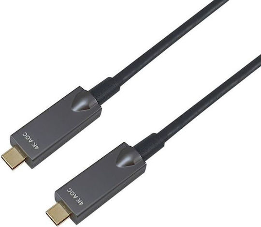 Equip USB 3.2 Video Cable USB-C Male - USB-C / DisplayPort 60W PD Black 7.5m 119464