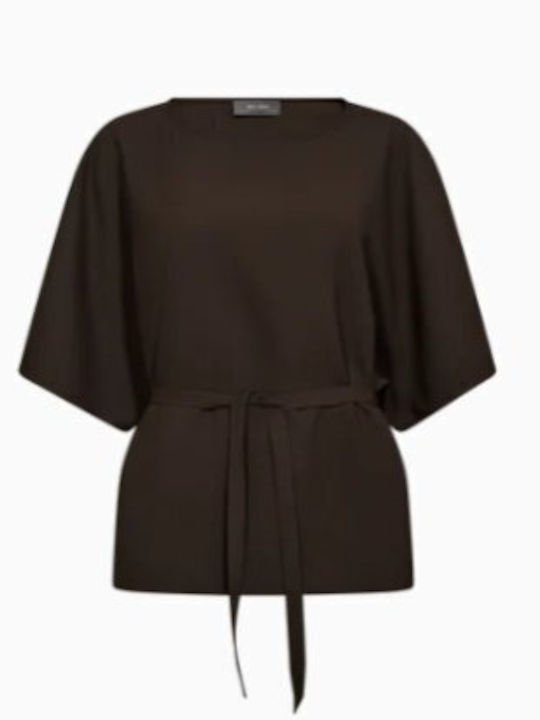 Damen Bluse Braun