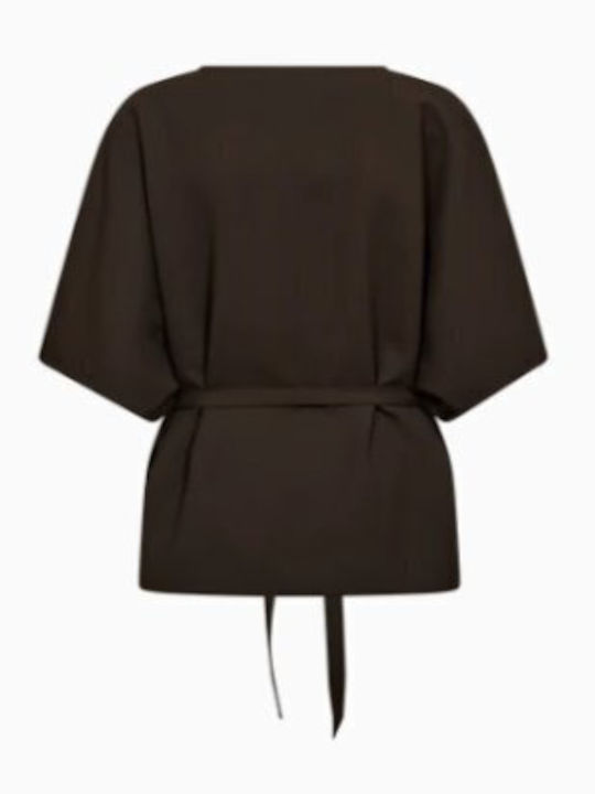 Damen Bluse Braun