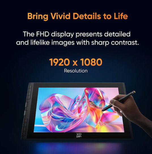 XP-Pen Artist 12 Gen 3 Digitizer mit Bildschirmauflösung FHD 11.9"
