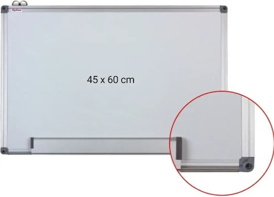 Tablă magnetică cu ramă din aluminiu 45 x 60 cm Optima