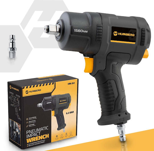 Humberg 526100 Luftschlagschrauber 1/2" mit Maximalem Drehmoment 159,07kgm