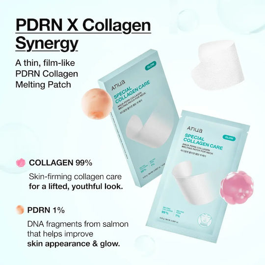 Anua PDRN Collagen Melting Neck Mask 4 Pieces