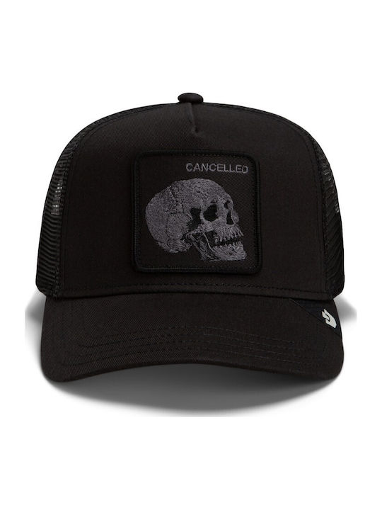 Καπέλο Jockey Tonal Skull Κρανίο Μαύρο Goorin Bros Καπέλο Jockey Tonal Skull Κρανίο Μαύρο Goorin Bros