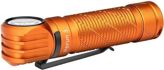 Olight Επαναφορτιζόμενος Φακός Κεφαλής LED IP68 με Μέγιστη Φωτεινότητα 3lm Perun 3