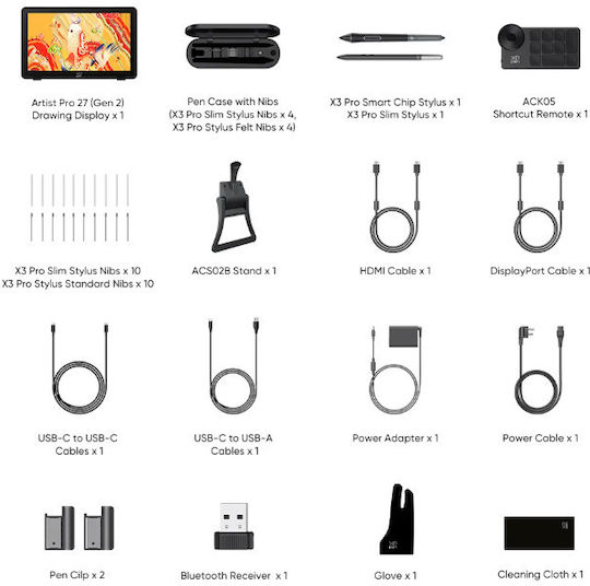 XP-Pen Artist Pen Display with 4K 27" Screen