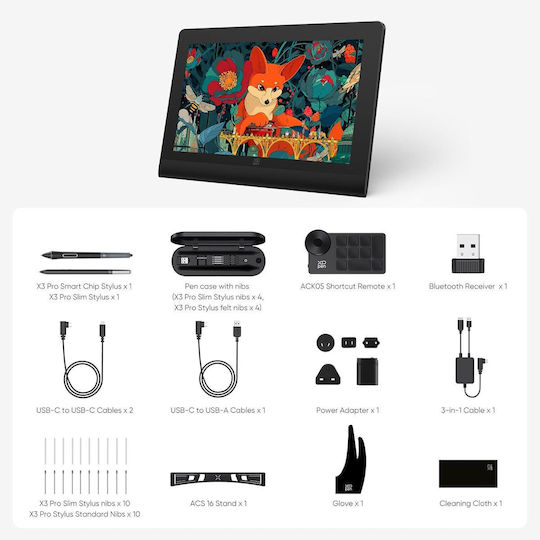 XP-Pen Artist Ultra 16 Grafică de Desen cu Ecran 4K 15.6"