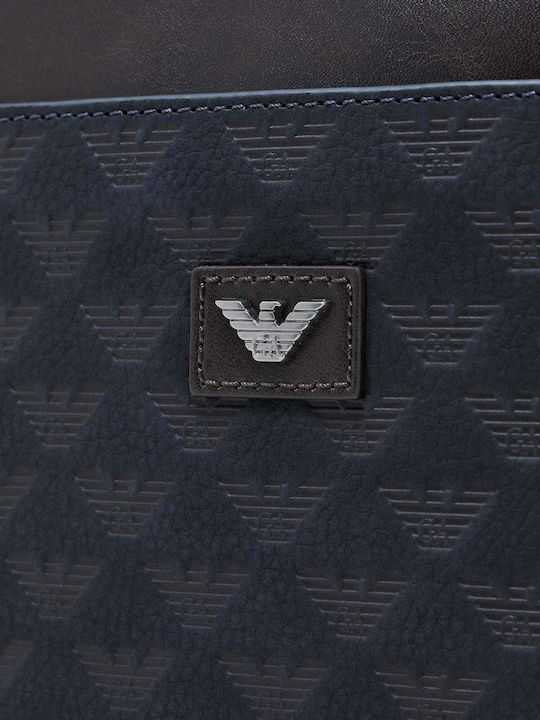 Leather Men's Shoulder / Crossbody Bag Navy Blue