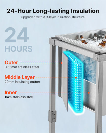 Vevor Vevor Weinkühler Aus Aluminium 42,4lt