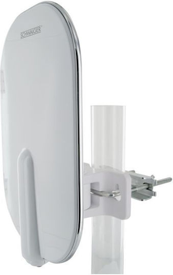 Schwaiger DTA4000011 Antenă TV Externă (nu Necesită Alimentare) Albă