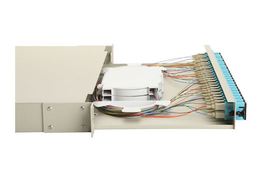 Equip Lwl-Spleißkasten 24-Port Sc-Duplex Om3 1u Voll Grau
