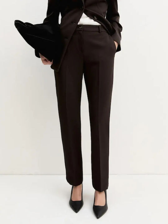 Women's Dark Brown Suit in Regular Fit