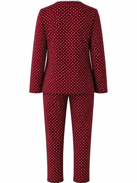 Cool Summer Women's Pyjamas Set Burgundy