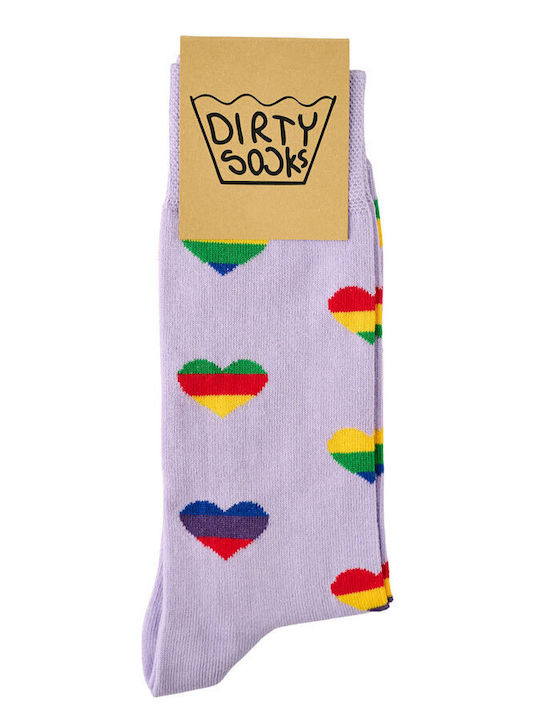 Dirty Socks Socks With Purple Patterns