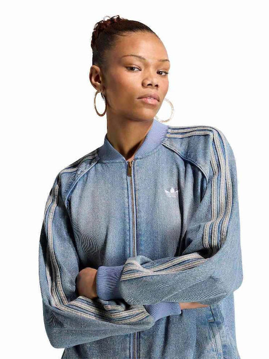 Damen Jean Jacken Blau Denim