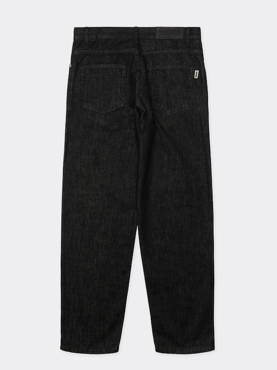 Мъжки Джинсов Панталон Loose Tapered Кройка Черен